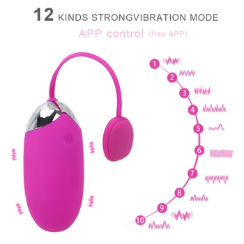 IKOKY Multispeed Vibraator USB Laetav Silikoon Juhtmeta Kaugjuhtimispult Seksi mänguasi, naised, naissoost Täiskasvanud Toote APP Bluetooth