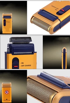 Ilu maailma Yandou brändi Pardel Laetav Pika elu Hõbedast või Kuldset Värvi Classic electric habemenuga
