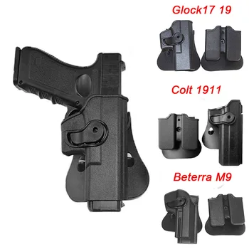 IMI Tactical Airsoft Relv Kabuuri eest Glock 17 19 Colt 1911 Beretta M9 M92 Püstol Kabuur Jahi Relv Puhul Ajakiri Kott