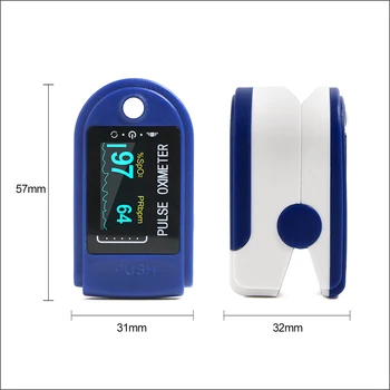 Impulsi oximeter sõrme Kaasaskantav Sõrme Impulsi Oximeters SPO2 PR andur Tervishoiu-Vahend-tolline OLED-ekraan, mille Bilansiline Juhul