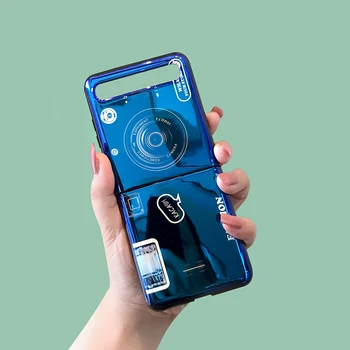 Ins Samsung Galaxy Z Klapp Mobiiltelefoni Shell Zflip Kokkuklapitavad karpi F7000 Kerge Luksus Protective Case Kõik hinnas