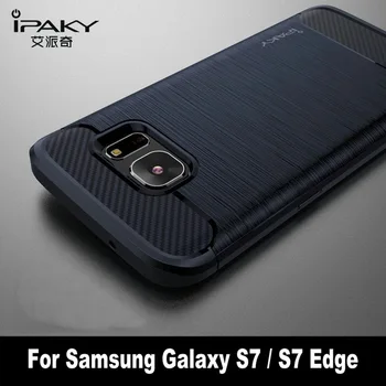 IPAKY Juhul Põrutuskindel Kaitseraua Silikoon Kate Samsung Galaxy S7 S 7 S7Edge Edge 4gb 32gb/64gb G9300 G9308 G9350 5.1 5.5