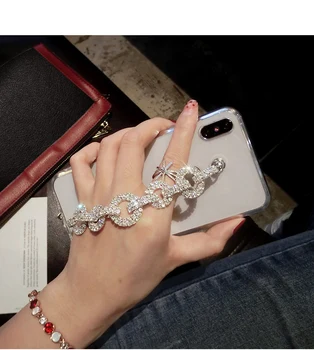 Iphone XS 11 Pro MAX Juhul FHX-MG Lady Bling Rhinestone Teemant Käevõru Kett Crystal Case For iPhone XR, XS Max 7 8 Plus 11