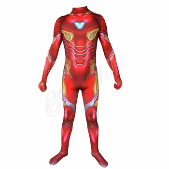 Iron Man Kostüüm Mehed Täiskasvanud Superkangelane Kombekas Peorõivad Halloween Kostüümid Puhul Lapsed