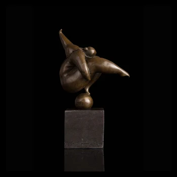 Ivorique DS-454 Käsitöö Abstraktne Inimeste Pronks Figuriin Klassikaline Pronks Skulptuur Skulptuur Vintage Kunsti Sisekujunduses