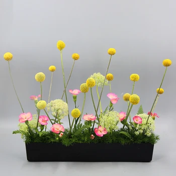 Jaapani Ikebana Õpetamise Lillepoti Puhta Värvi Ristküliku Plastikust Lillepott Vaas Hydroponics Bonsai Taime Istutus-Home Decor