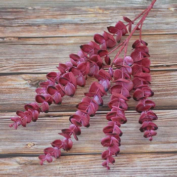 JAROWN Vein Punane Pulm Lill Materjali Kunstlik Taime Lehed Maple Leaf Eukalüpt Sõnajalad Muru Kodu Lille Kokkulepe Decor