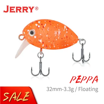 Jerry Peppa Wobbler Meelitada Ujuvad Meres Kalapüük Lures 32mm Raske Sööt Kunstlik Kalapüük merekalapüük Crankbait Lahendada