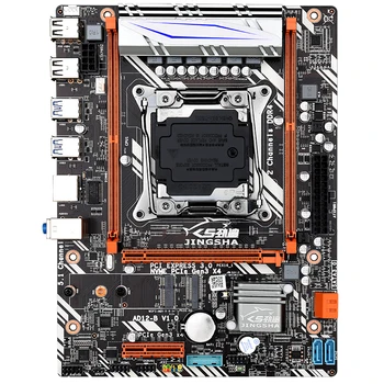 JINGSHA X99 D4 Placa baasi con Xeon E5 2673 All V3 LGA2011-3 PROTSESSOR, 2 tk X 8 GB = 16GB 2400MHz DDR4 de memoria komplekt m-atx M. 2 SSD