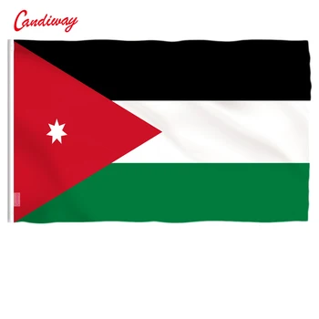 Jordaania lipu rinternational riigi lipu all, Väljas poolt Jordaania Hašimiidi Kuningriigi Polüester Lipu 5*3 jalga NN143