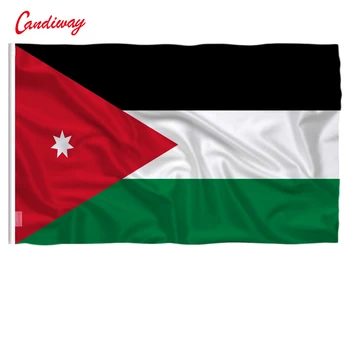 Jordaania lipu rinternational riigi lipu all, Väljas poolt Jordaania Hašimiidi Kuningriigi Polüester Lipu 5*3 jalga NN143