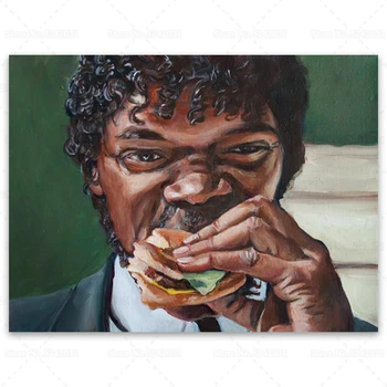 Jules Sööb Big Kahuna Burger Lõuendile Maali Pulp Fiction Plakatid Seina Art Decor