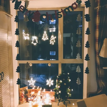 Jõulud Tuled akna, ukse Aku haldjas tuled Xmas Valguses uus aasta decor jõulud Decor kodus natal navidad 2021 kingitus