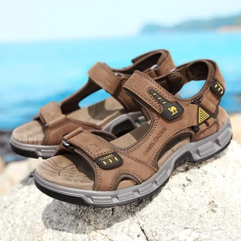 KAAMEL Kõrge Kvaliteedi Suvel Soft Light Mugavad Meeste sandaalid Kingad Väljas Beach Pluss Suur Suurus Casual Non-Slip kinga Mees