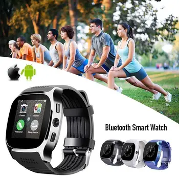 Kaamera Bluetooth T8 Smart Kellad Pedometer GSM SIM-Sport Fitness Veekindel Randmele Käekella iPhone Samsung Telefon
