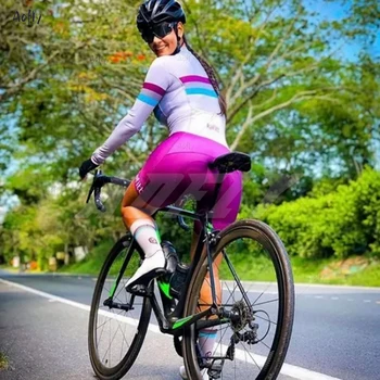 Kafitt Naiste Rattasõit Kombekas Pikad Varrukad Skinsuit Bodysuit Jalgratta Pro Team Racing Riided Naiste Triatloni Rattasõit Ülikond