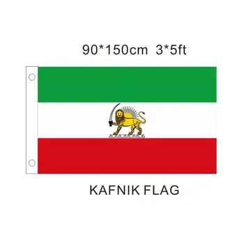 KAFNIK,Vana Iraan Pärsia Lõvi Sun Lipu kuum müü kaupu 3X5FT 150X90CM Banner