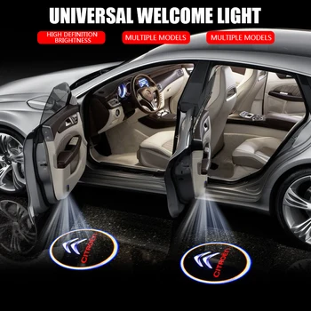 Kahe Auto Vidinaid Auto Ukse Atmosfääri Lamp LED Teretulnud Kerge Projektsioon Lambid Citroens C1 C2 C3 C4 C5 C6 C8 C4L DS3 DS5