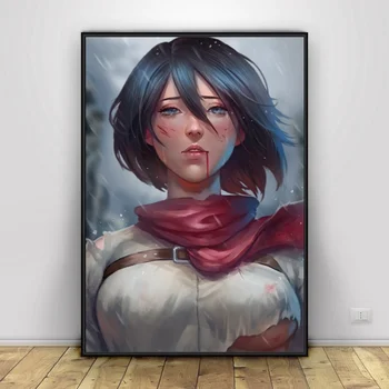Kahjustatud Mikasa poolt Nopeys Siidist Kangast Plakat Ja Print Seina Art Pilt Maali Home Decor
