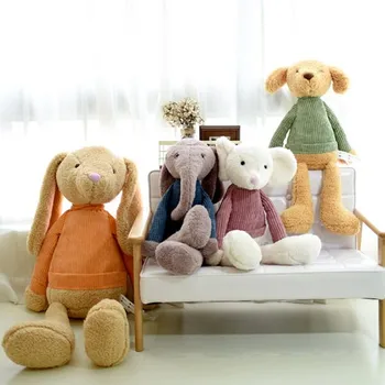 Kampsun palus küülik koer, elevant hiirt, täistopitud mänguasi appease nukk kodus diivan laste tuppa teenetemärgi kõrge kvaliteedi kingitus lastele