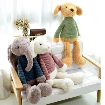 Kampsun palus küülik koer, elevant hiirt, täistopitud mänguasi appease nukk kodus diivan laste tuppa teenetemärgi kõrge kvaliteedi kingitus lastele
