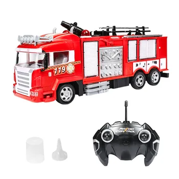 Kaugjuhtimispult Veejuga Tulekahju Truck Skaala Simulatsiooni Fire Truck Üks Võti, Pihustatud Vesi Jahe Tuled Lapsed, Parim Kingitus