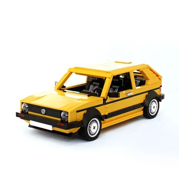 KES Volkswagened Golf Mk1 Simulatsiooni Võidusõidu Auto Mudel 1390pcs tk ehitusplokid Diy Mänguasjad Tellised Haridus-Xmas Kingitus Lastele