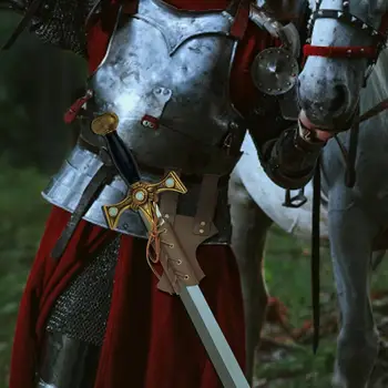 Keskaja 10inch Mõõk Vöö Vöö Mantel Scabbard Täiskasvanud Sõdalane Armor Kostüüm Rapier Nahast Pannal Rihma Kabuur
