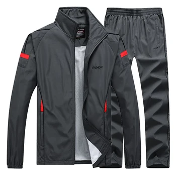 Kevad-Sügis Meeste Spordi-2 Tükki Komplekti Sport Ülikond Jope+Pant Sweatsuit Mees Brändi Riided Tracksuit lukuga taskud