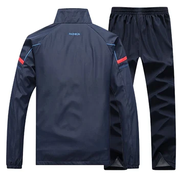 Kevad-Sügis Meeste Spordi-2 Tükki Komplekti Sport Ülikond Jope+Pant Sweatsuit Mees Brändi Riided Tracksuit lukuga taskud