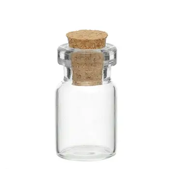 Klaasist Pudel 20PCs Lips Plug Väike Klaasist Ripatsid, Nõidumine Mini Käsitöö Viaali Pudelid Ehted Viaal Jook 26.5 mm x13.5mm (1.8 ML)