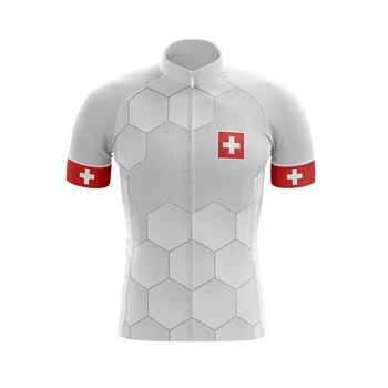 Klassikaline Meeste Jalgrattasõidu Jersey Šveits bike jersey jalgrattasõit Tops Lühikesed Varrukad jalgratta jersey camisa ciclismo