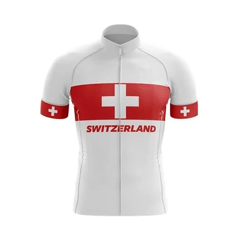 Klassikaline Meeste Jalgrattasõidu Jersey Šveits bike jersey jalgrattasõit Tops Lühikesed Varrukad jalgratta jersey camisa ciclismo