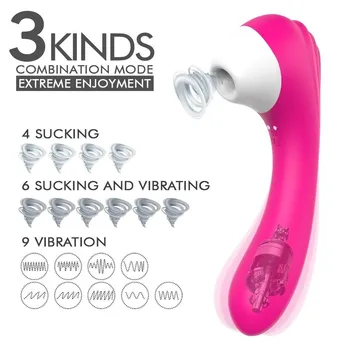 Kliitori Imemiseks Dildo Vibraator, Veekindel G-Spot Clit Massager Naiste 10 Äraveo & 9 Vibratsioon,Sugu Mänguasjad, Naiste