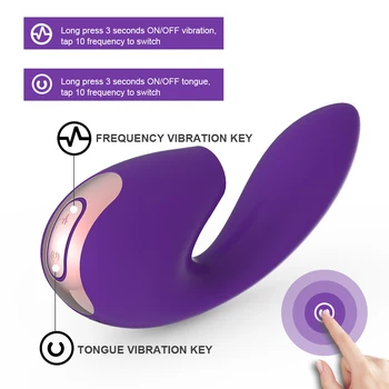Kliitori Imemiseks Vibraator G-Spot Clit Dildo Vibraatorid Tiss Stimulaator Veekindel 10 Äraveo Mustrid Seksi Mänguasi, Naised, Paarid
