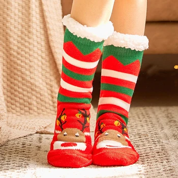 Kodus sussid Naine Christmas cartoon sussid magamistuba kudumise korrus sokid kingad naiste hubane palus sussid 2020 Uus