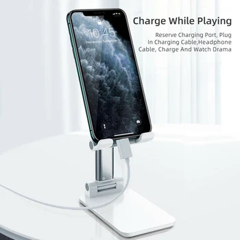 Kokkupandav Metallist, Universaalne telefonihoidik Laua Jaoks iPhone Samsung 11 iPad Desktop Tablett Plastikust Seista Mobile mobiili lauaalus