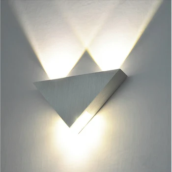 Kolmnurk alumiinium seina lamp led-lihtne, kaasaegne lamp öö dekoratiivne lamp koridori vahekäiguga taust seina lamp 3w LED seinavalgusti