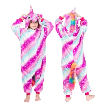 Komplekt Kigurumi Lapsed Naiste Pidžaama Loomade Ükssarvik Panda Pidžaama Tüdrukutele, Poiste Riided, Beebi Sleepwear Täiskasvanud Homewear Onesies