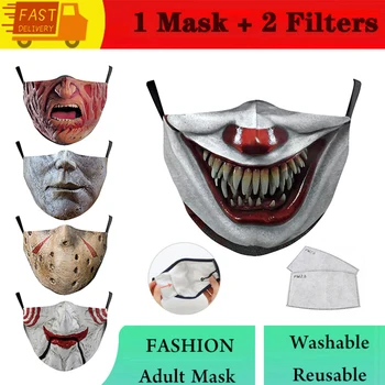 Korduvkasutatavad Mask Tolmukindel Täiskasvanud Unisex Must Puuvillane Suu Pestav Näo Maskid, Anime, Maskid Rattasõit Laagrisse Mascarillas näomaskid