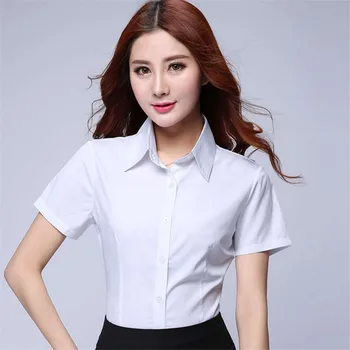 Korea Naised Särgid Sifonki Naine Pluusid Särk Office Lady Äri Valge Särk Naistele, Põhi-Särgid, Topid Pluss Suurus Ametlik Pluus
