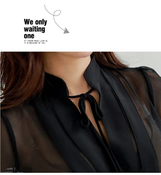 Korea Slim Must Vestidos Täis Varruka Sifonki Segast Kõrge Vöökoht Mini Bodycon Seksikas Fishtail Office Naiste Kleit