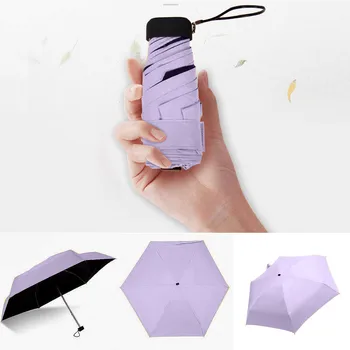 Korter Kerge Vihmavarju Päikesevari Kokkuklapitavad päevavarjude Mini ülikerge Vihmavari Vihma Püügivahendeid anti-UV agent päevavarjude#40