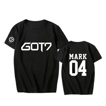 Kpop korea Fashion GOT7 JACKSON MARK JB JR. 2. Album LENNU LOGI Raske Teha Puuvill Tshirt K-POP T-Särgid T-särk PT324