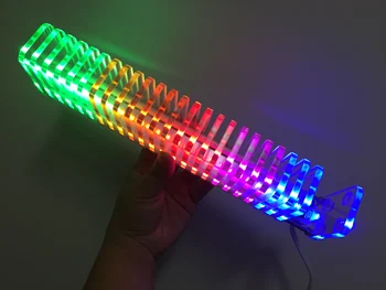 KS25 Muusika Spekter Fantasy Crystal Sound Veerus Light Cube LED Tasandil Elektroonilise Tootmise DIY Kit VU Tower hääljuhtimine