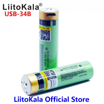 Kuum 6TK LiitoKala USB 18650 3400mAh 3,7 V Li-ion Rechargebale aku Koos LED-Märgutuli SM-Laadimine