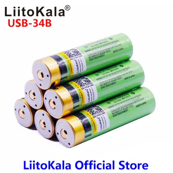 Kuum 6TK LiitoKala USB 18650 3400mAh 3,7 V Li-ion Rechargebale aku Koos LED-Märgutuli SM-Laadimine