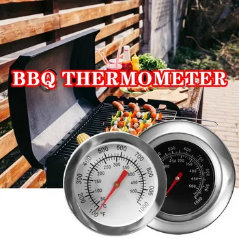 Kuum Bakeware Roostevabast Terasest BBQ Suitsetaja Pit Bimetallic termomeeter Temp Näidik koos Gage 500 Kraadi Cooking Tööriistad Uus