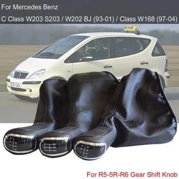 Käiguvahetuse Käigukangi Nupp Anti-tolmu Gaiter Boot Jaoks Mercedes Benz C-Klass W203 S203 / W210 BJ (93-01)/ A-Klass A160 W168 (97-04)
