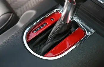 Käiguvahetuse Paneeli Katta Dekoratiivne Kleebis Sisekujundus Ford Mustang 2016 2017 2018 2019 ABS-Carbon Fiber Auto Tarvikud